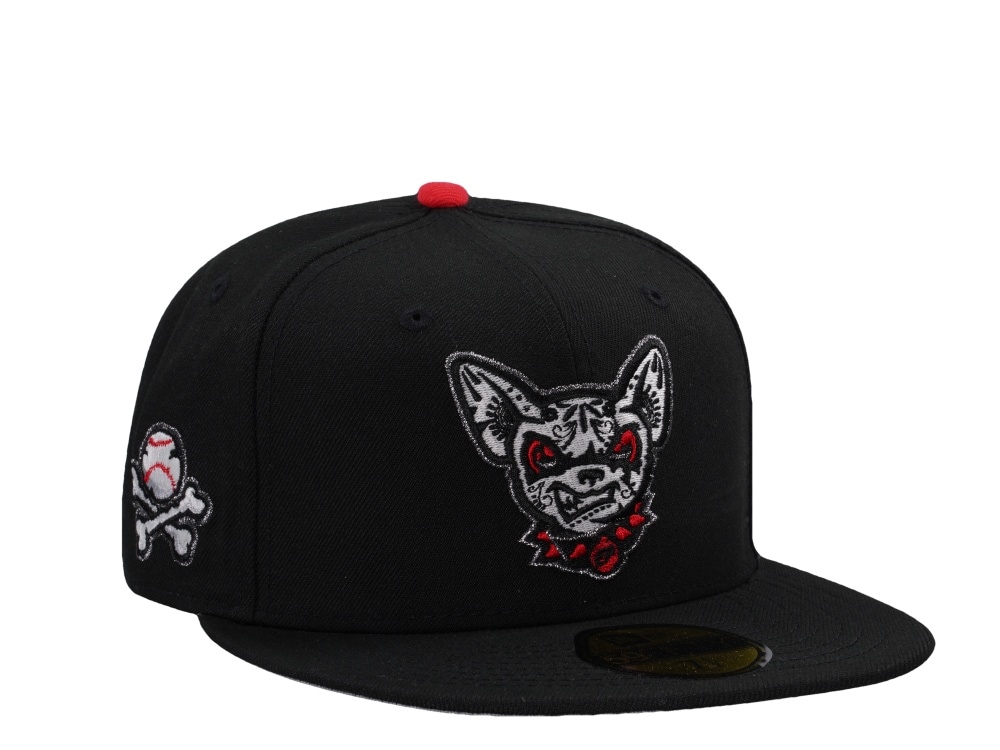 New Era El Paso Chihuahuas Dia De Los Muertos Glow in the Dark Horror Edition 59Fifty Fitted Gorra