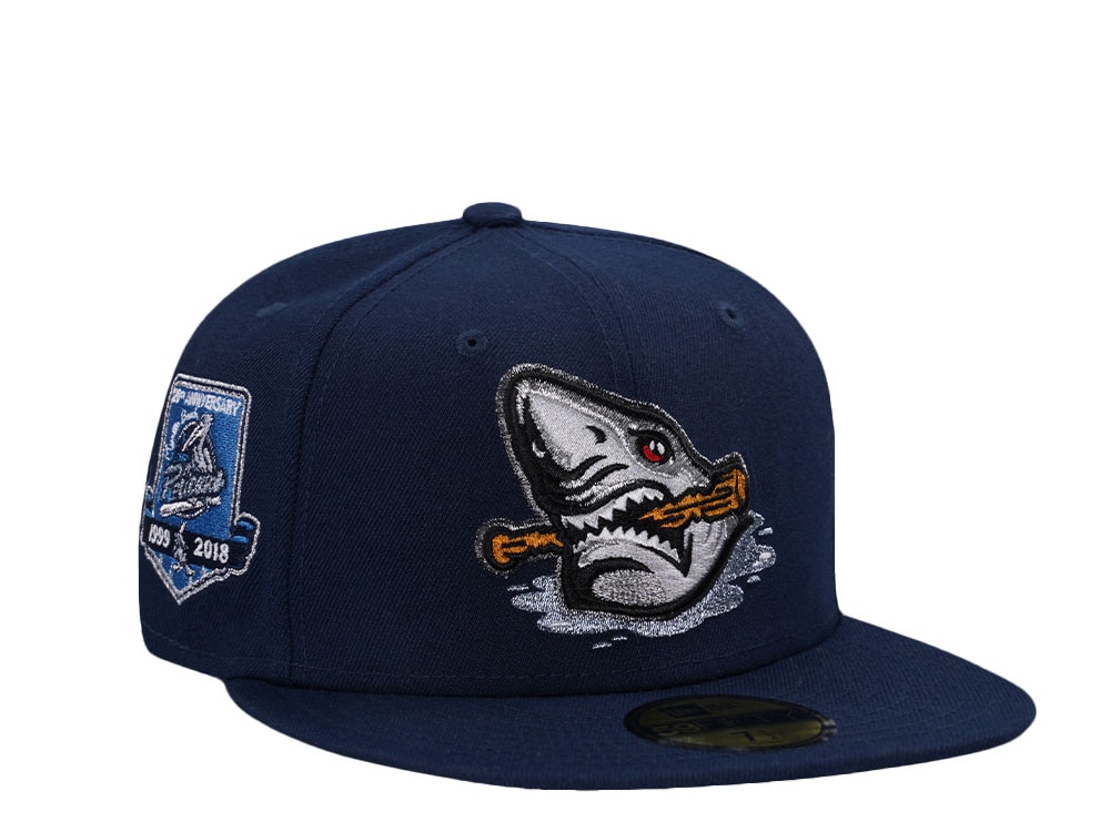 New Era Myrtle Beach Pelicans 20th Anniversary Metallic Edition 59Fifty Fitted Gorra
