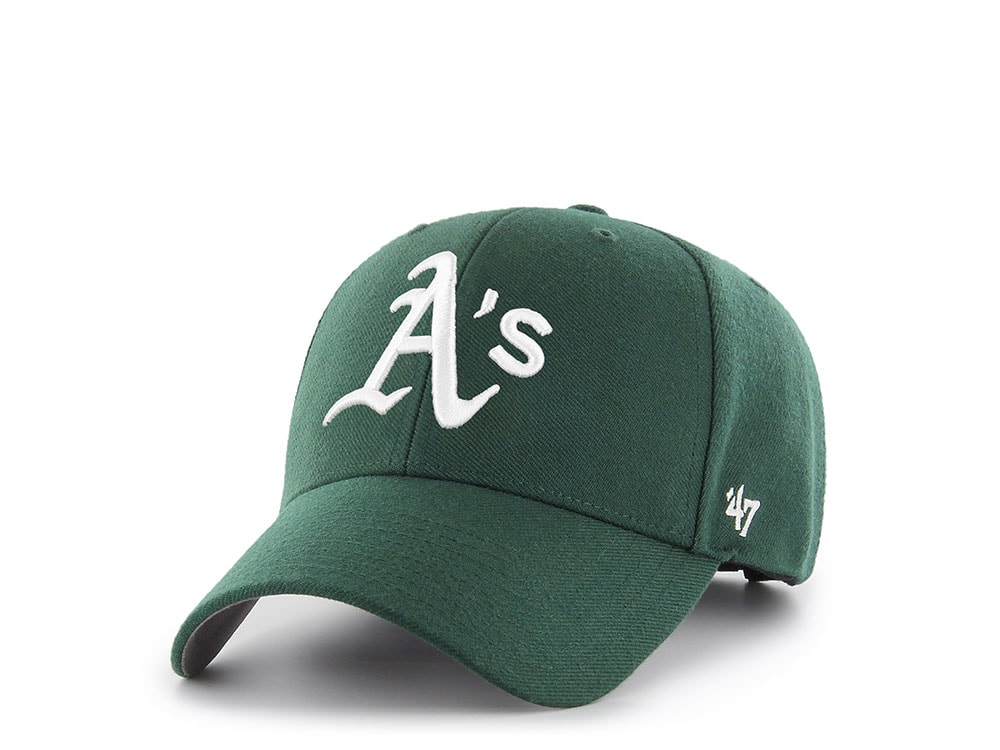 47Brand Oakland Athletics Green Classic Strapback Gorra