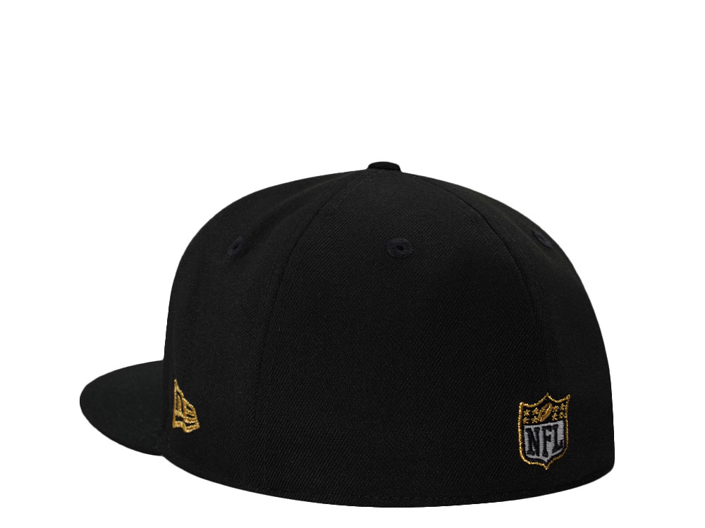 New Era New Orleans Saints Super Bowl Champions 2009 Skull Metallic Glow Prime Edition 59Fifty Fitted Gorra