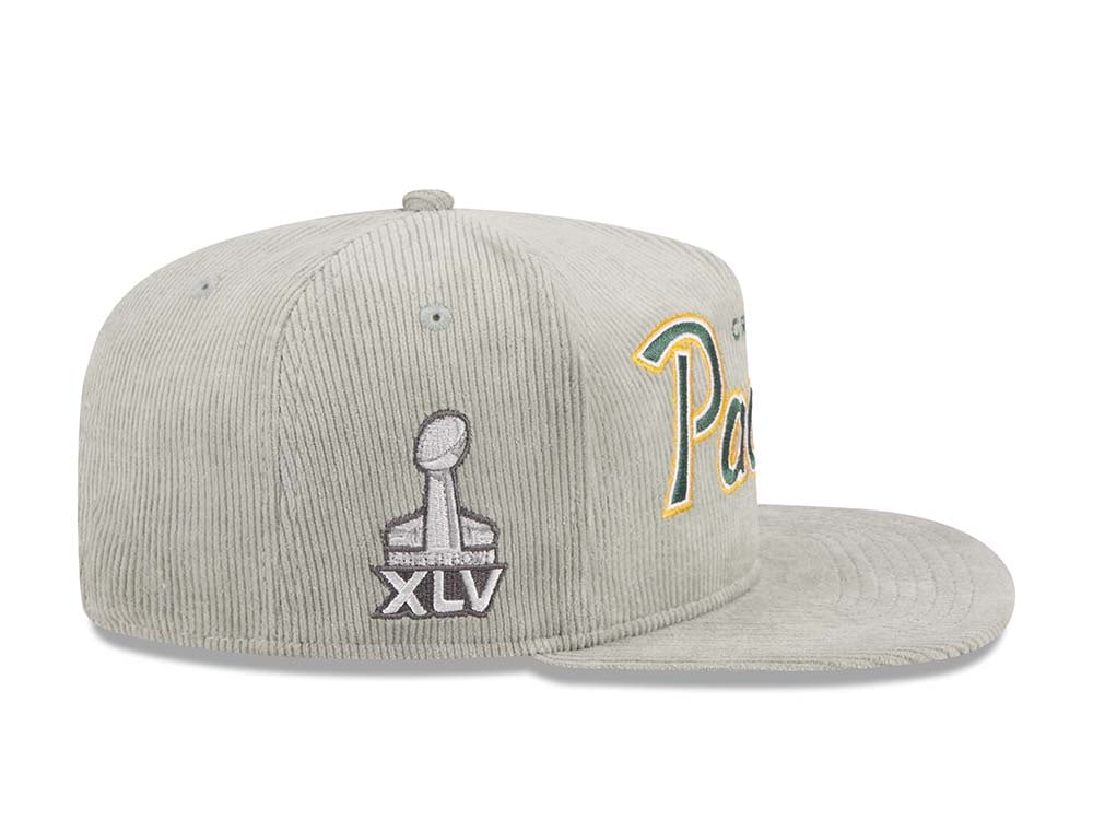 New Era Green Bay Packers Super Bowl XLV Cord Golfer Edition Snapback Gorra