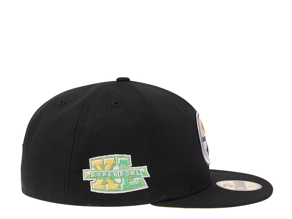 New Era Pittsburgh Steelers Citruspop Patch Super Bowl XL 59fifty Fitted Gorra