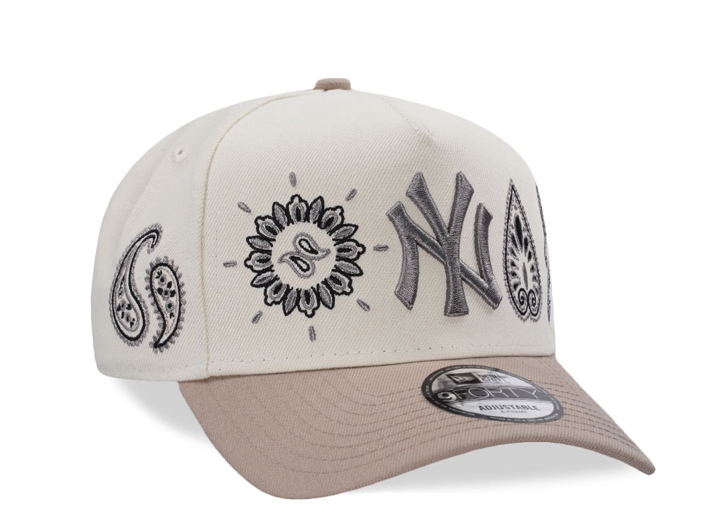 New Era New York Yankees Black Paisley Edition 9Forty A Frame Snapback Gorra