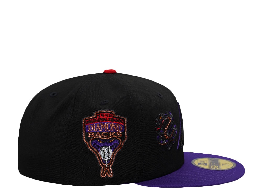 New Era Arizona Diamondbacks Inaugural Season 1998 Black Two Tone Edition 59Fifty Fitted Gorra