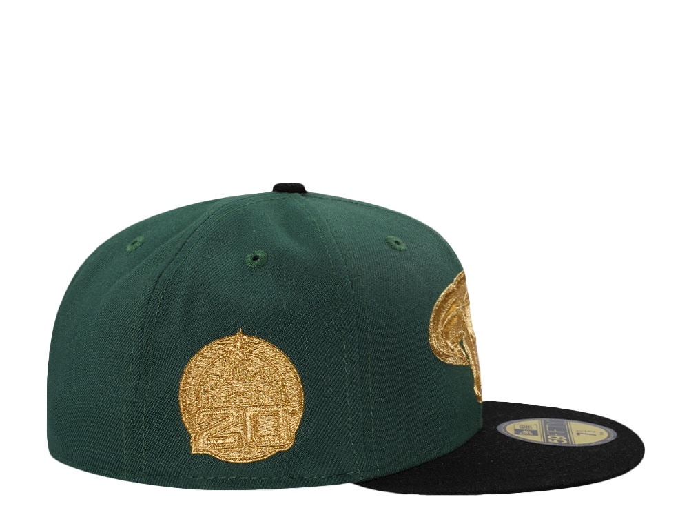 New Era Dallas Stars 20th Anniversary Green Two Tone Edition 59Fifty Fitted Gorra