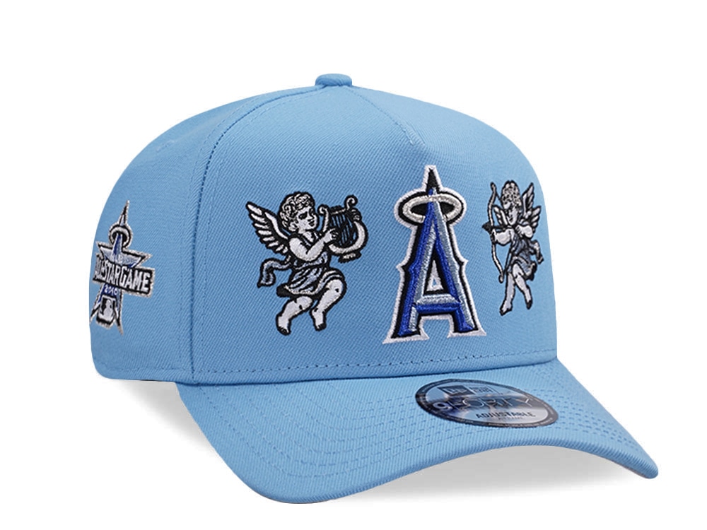 New Era Anaheim Angels All Star Game 2010 Cupids Sky Blue Prime Edition 9Forty A Frame Snapback Gorra