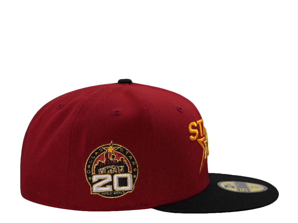 New Era Dallas Stars 20th Anniversary Red Two Tone Edition 59Fifty Fitted Gorra