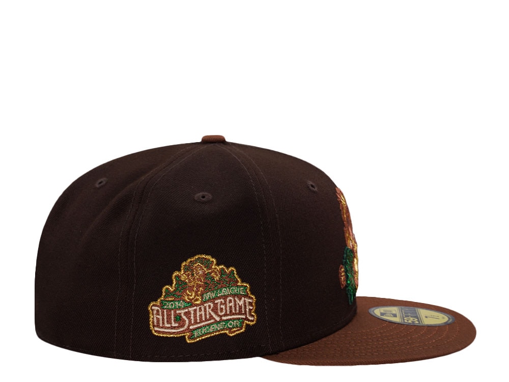 New Era Eugene Emeralds All Star Game 2014 Brown Two Tone Edition 59Fifty Fitted Gorra
