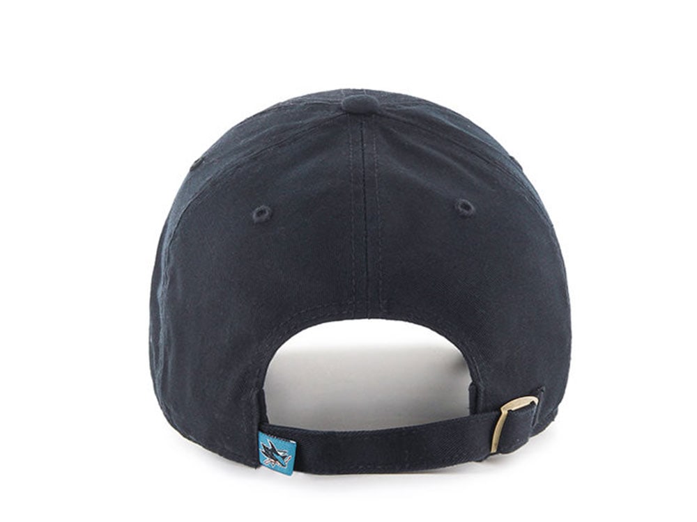 47Brand San Jose Sharks Black Clean up Strapback Gorra
