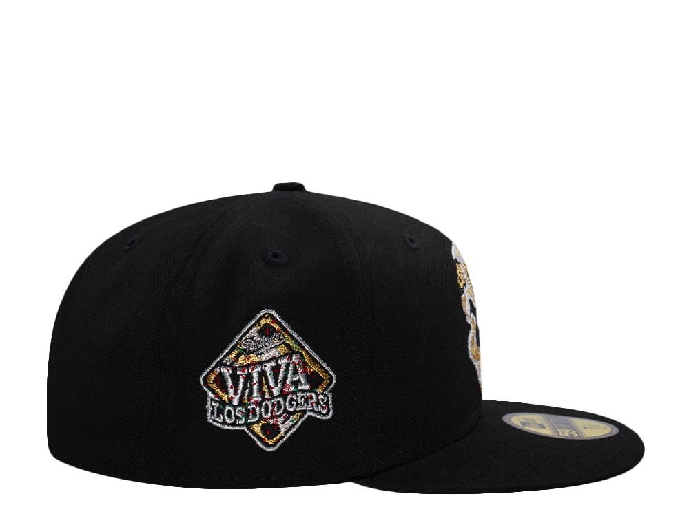 New Era Los Angeles Dodgers Viva La Black Skull Edition 59Fifty Fitted Gorra