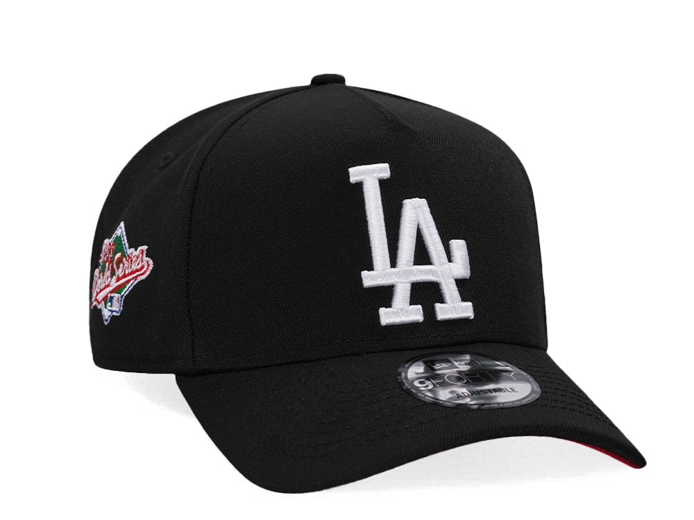 New Era Los Angeles Dodgers World Series Black Red Edition 9Forty A Frame Snapback Gorra