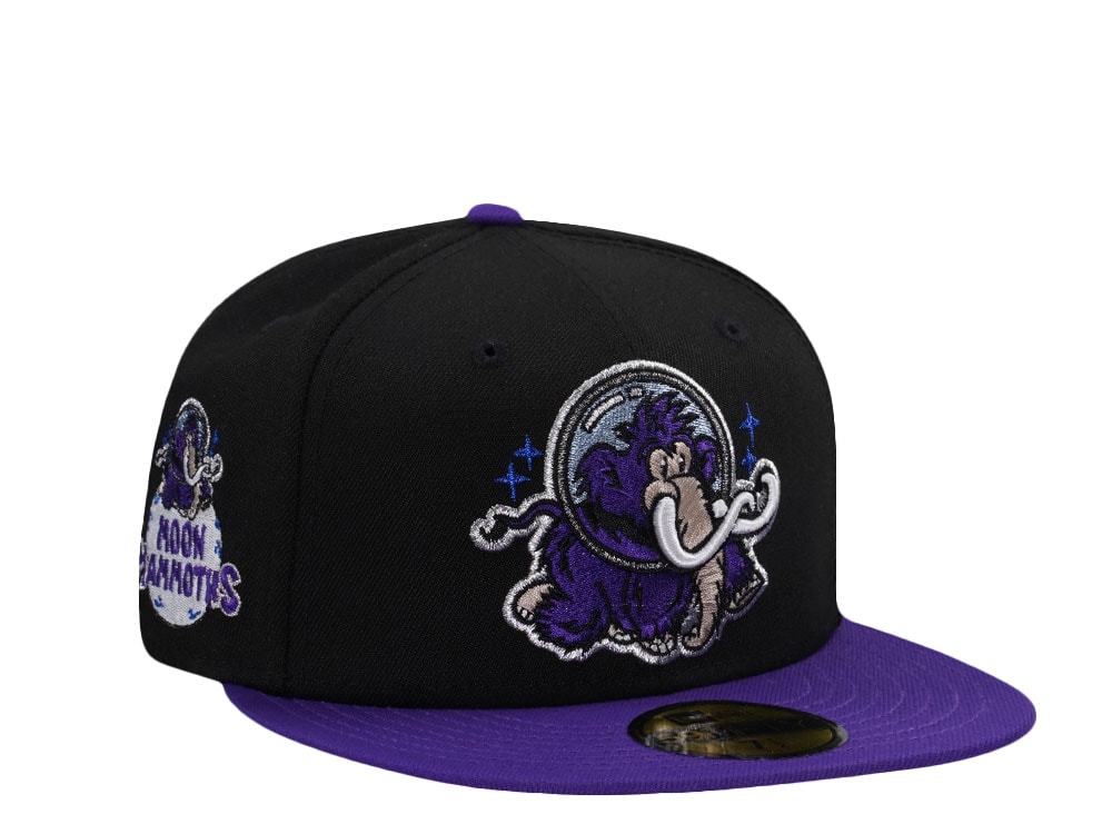 New Era Erie Moon Mammoths Black Two Tone Edition 59Fifty Fitted Gorra