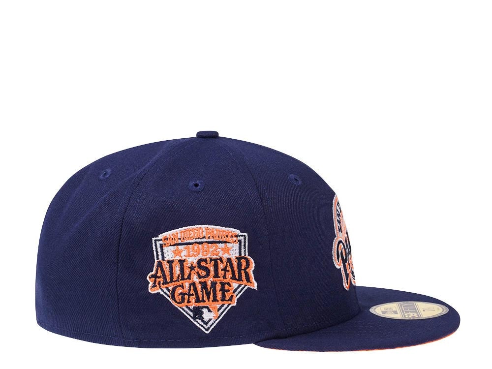 New Era San Diego Padres All Star Game 1992 Orange Flash Edition 59Fifty Fitted Gorra