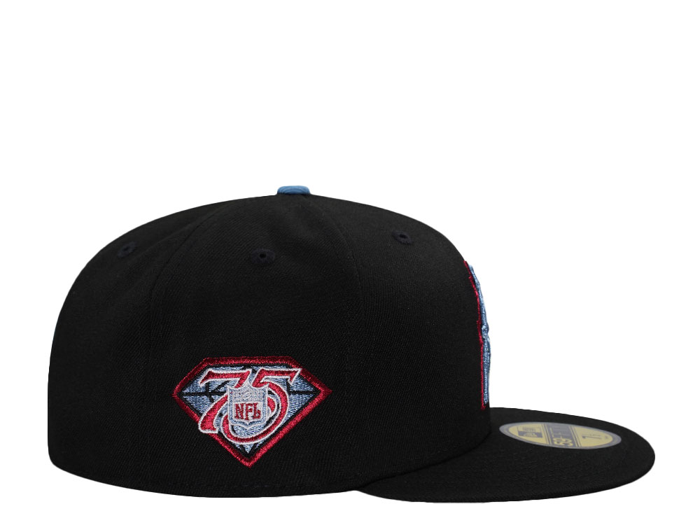 New Era Houston Oilers 75th Anniversary Black Prime Edition 59Fifty Fitted Gorra