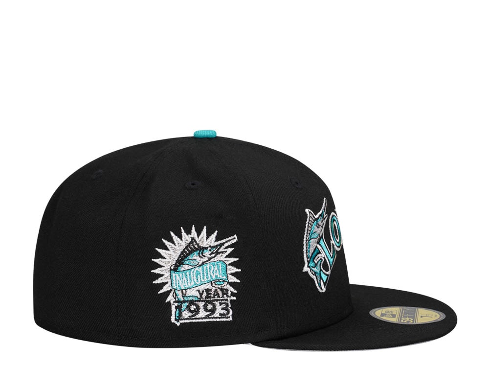 New Era Florida Marlins Inaugural Year 1993 Black Prime Edition 59Fifty Fitted Gorra