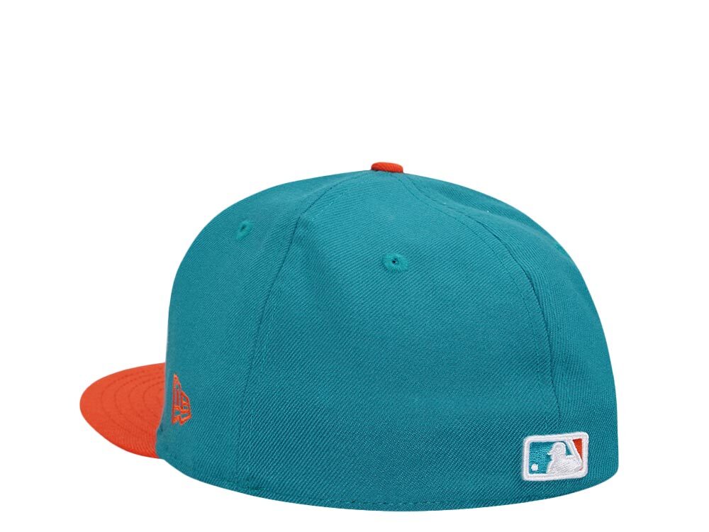 New Era Miami Marlins Teal Orange Two Tone Edition 59Fifty Fitted Gorra