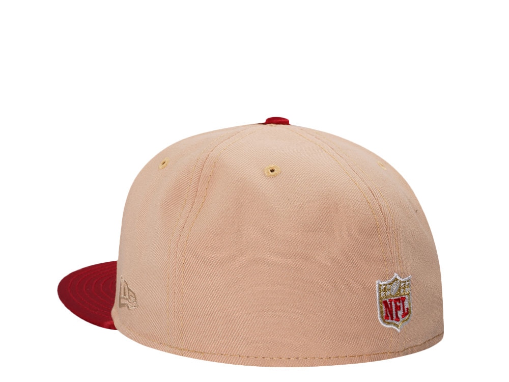 New Era San Francisco 49ers 30th Anniversary Satin Edition Khaki 59Fifty Fitted Gorra