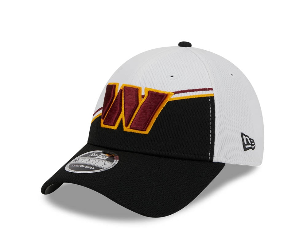 New Era Washington Commanders NFL Sideline 2023 Black White  9Forty Snapback Gorra