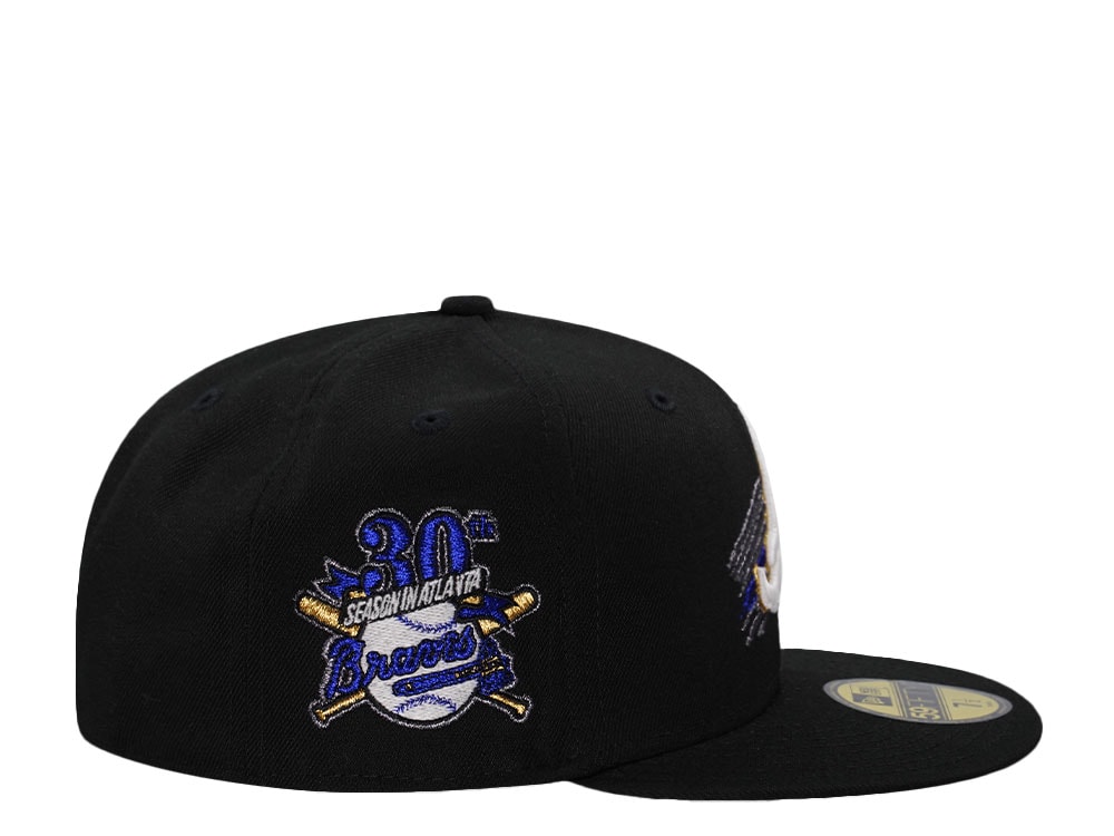 New Era Atlanta Braves 30th Anniversary Tomahawk Black Edition 59Fifty Fitted Gorra