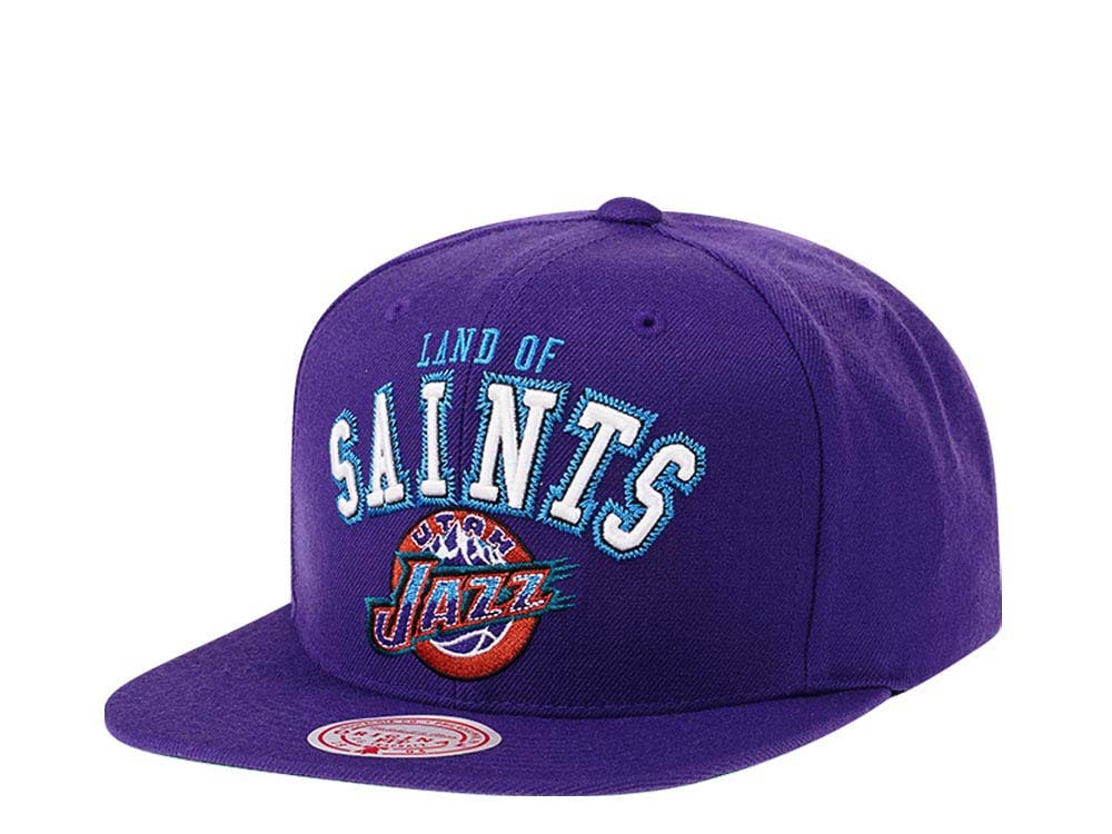 Mitchell & Ness Utah Jazz HWC Zig Zag Satin Undervisor Snapback Gorra