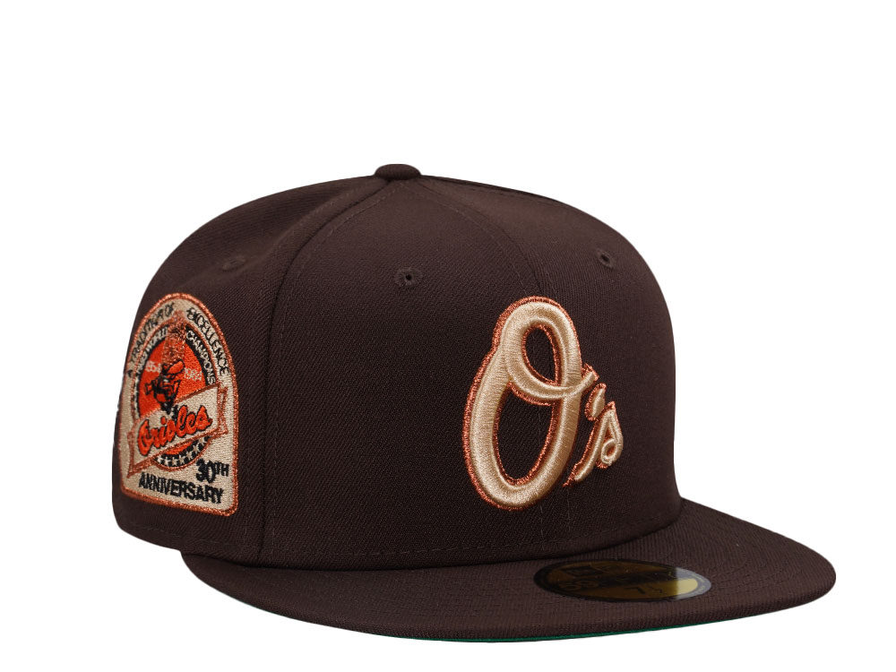 New Era Baltimore Orioles 30th Anniversary Chocolate Edition 59Fifty Fitted Gorra