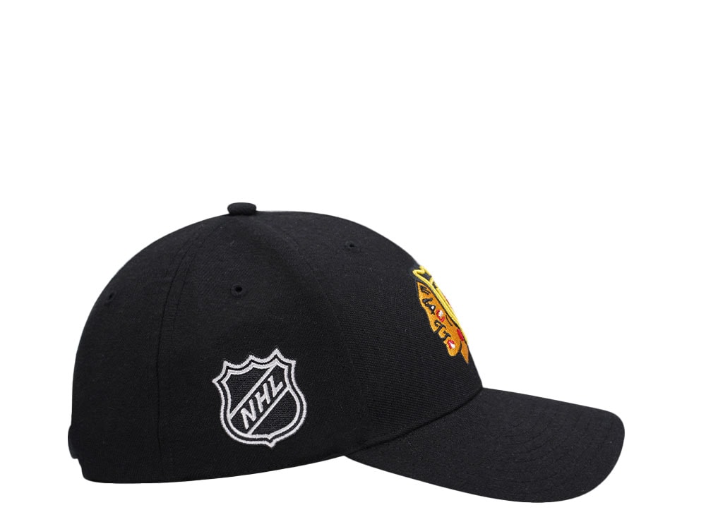47Brand Chicago Blackhawks Black MVP Snapback Gorra