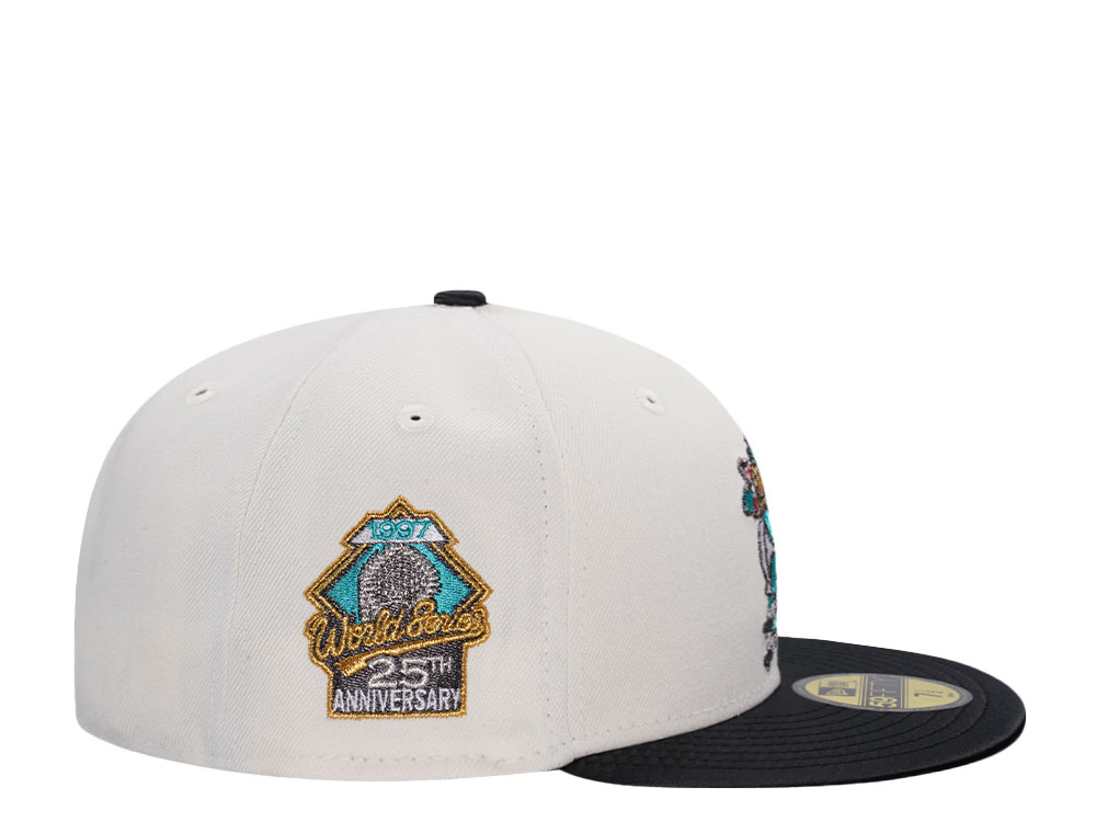 New Era Miami Marlins World Series 1997 Chrome Satin Brim Edition 59Fifty Fitted Gorra