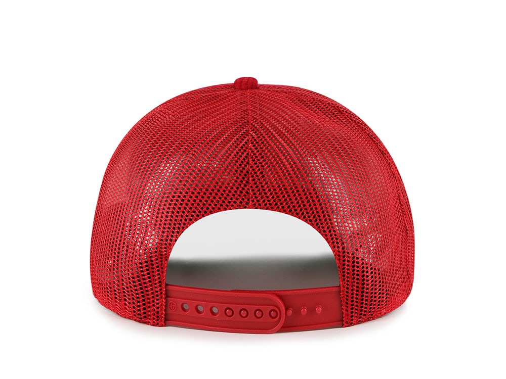 47Brand Chicago Blackhawks Red Double Header Edition Trucker Hitch Snapback Gorra