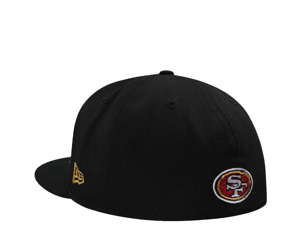 New Era San Francisco 49ers 75th Anniversary Black Prime Edition 59Fifty Fitted Gorra