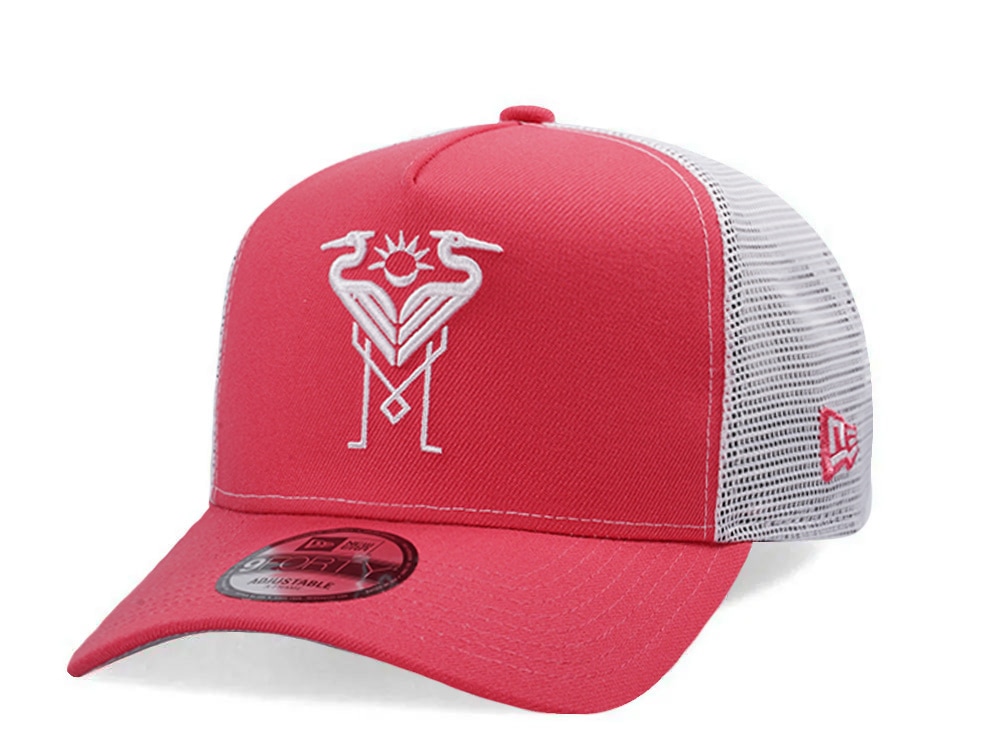 New Era Inter Miami Coral Prime Edition 9Forty A Frame Trucker Snapback Gorra
