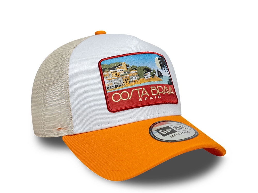 New Era Costa Brava Location Patch 9Forty A Frame Trucker Snapback Gorra