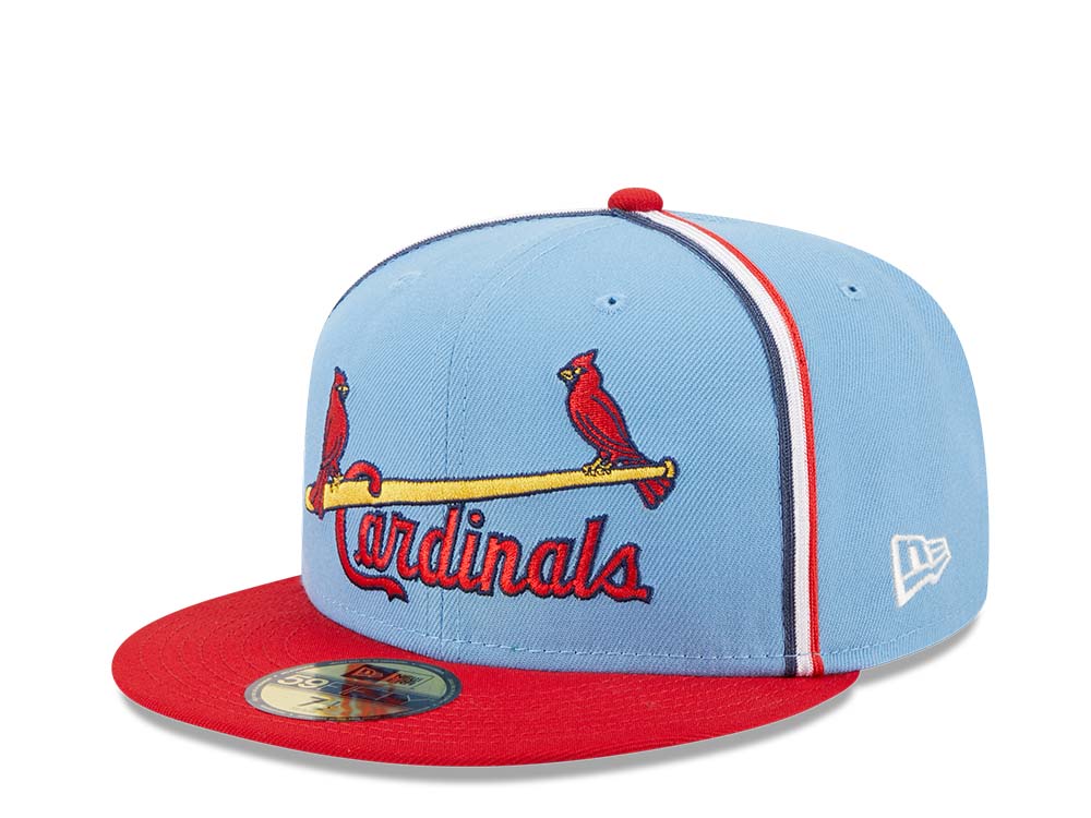 New Era St. Louis Cardinals Powder Blues Sky Throwback Two Tone Edition 59Fifty Fitted Gorra