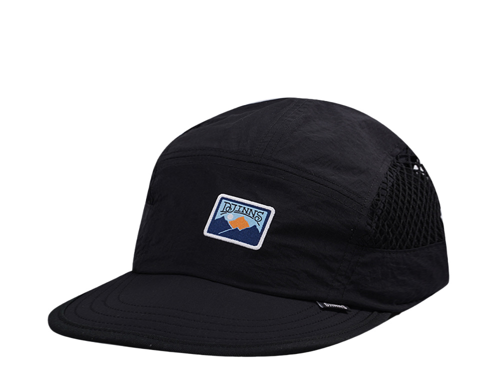 Djinns 5 Panel Black Big Net Mountain Strapback Gorra