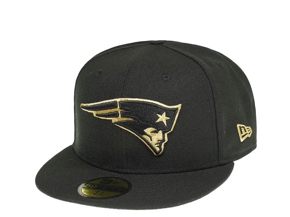 New Era New England Patriots All About Black and Gold 59Fifty Fitted Gorra