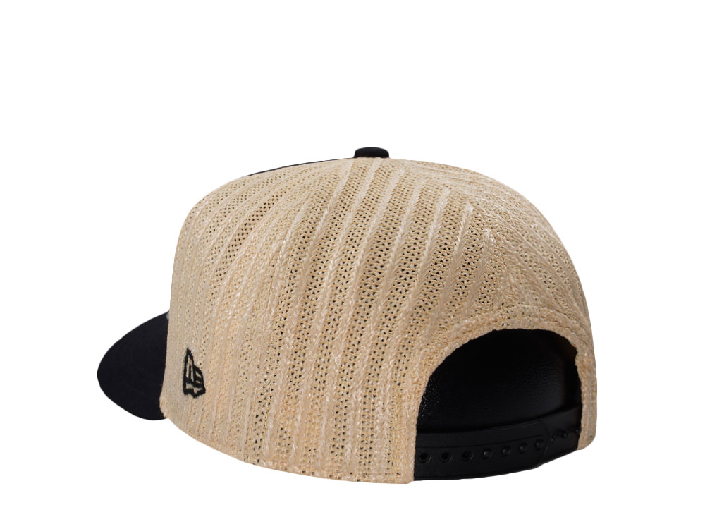New Era San Francisco Giants Grained Black Edition 9Fifty Trucker A Frame Snapback Gorra