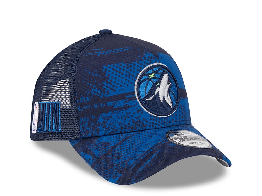 New Era Minnesota Timberwolves NBA Tip Off 2024 Trucker 9Forty A Frame Snapback Gorra