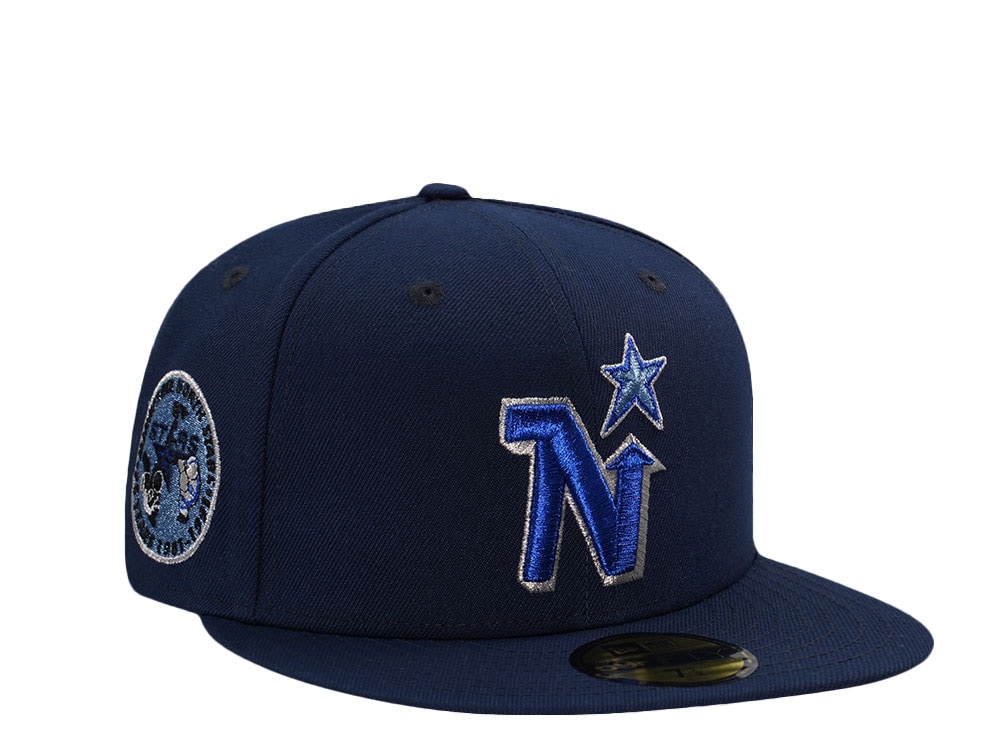 New Era Minnesota North Stars 25th Anniversary Ocean Blue Prime Edition 59Fifty Fitted Gorra