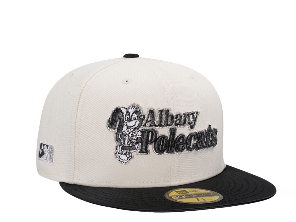 New Era Albany Polecats MILB Satin Brim Chrome Edition 59Fifty Fitted Gorra
