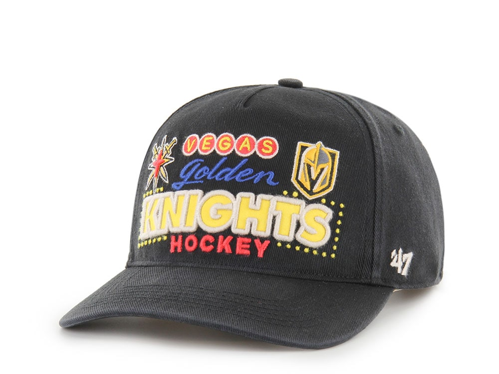 47Brand Vegas Golden Knights Black Charlton Edition Hitch Snapback Gorra
