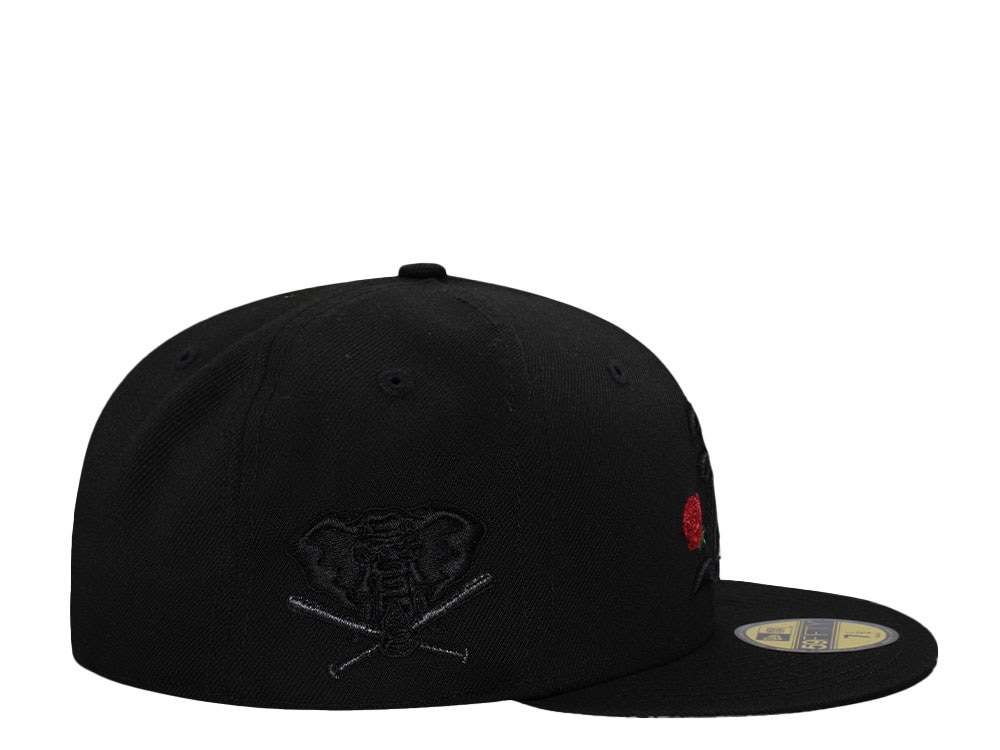 New Era Oakland Athletics Blackout Rose Edition 59Fifty Fitted Gorra