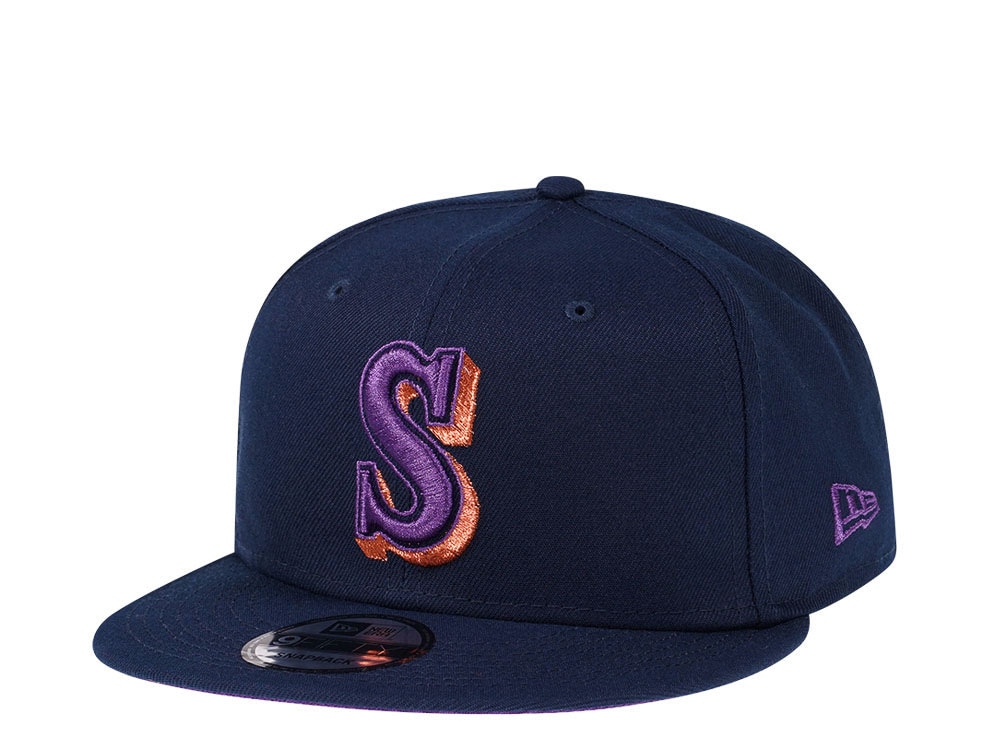 New Era Seattle Mariners Purple Copper Edition 9Fifty Snapback Gorra