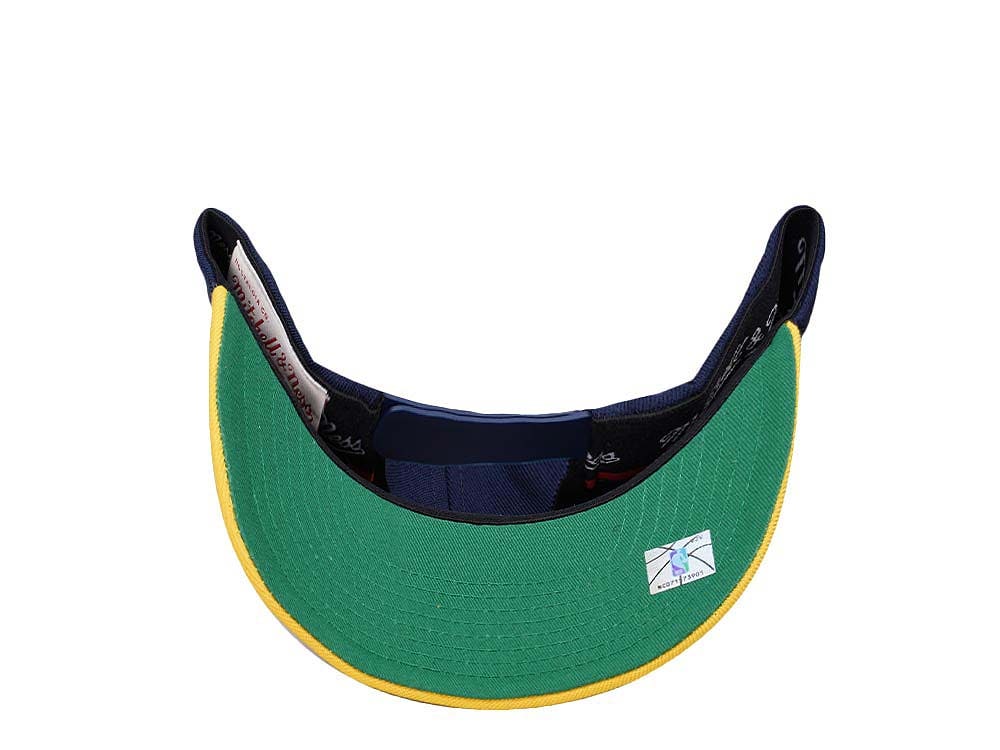 Mitchell & Ness Indiana Pacers Team Two Tone 2.0 Hardwood Classic Red Flex Snapback Gorra