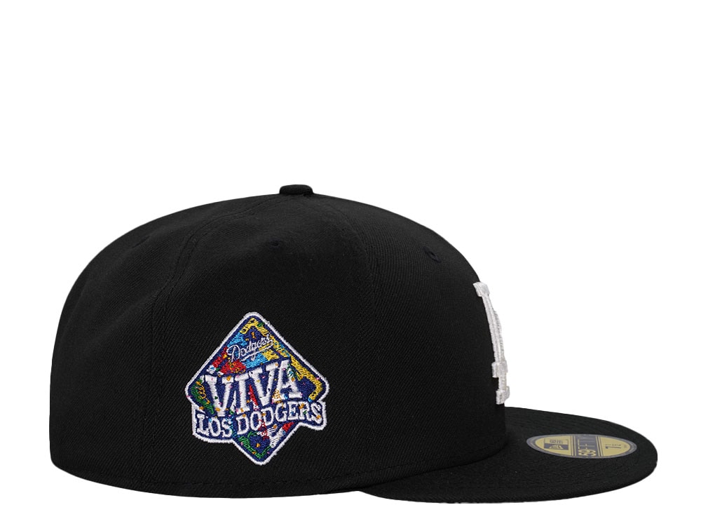 New Era Los Angeles Dodgers Viva LA Black Throwback Edition 59Fifty Fitted Gorra