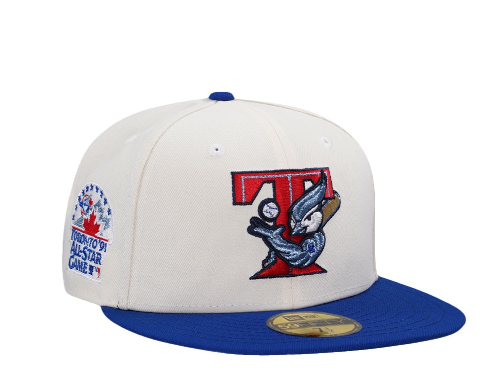 New Era Toronto Blue Jays All Star Game 1991 Chrome Metallic Throwback Two Tone Edition 59Fifty Fitted Gorra