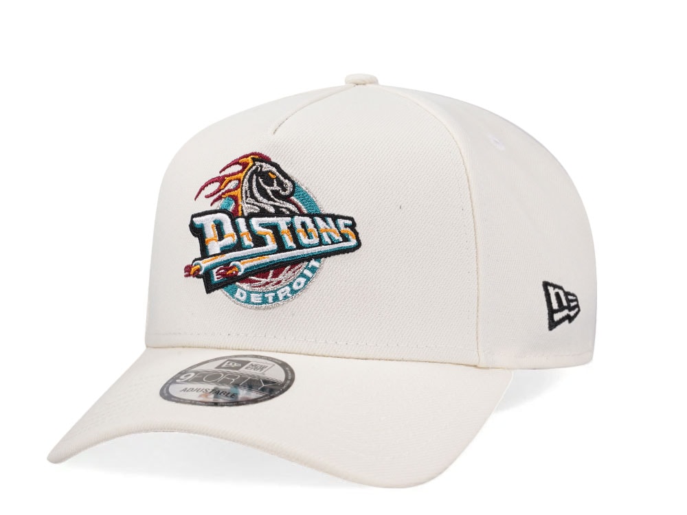 New Era Detroit Pistons Creme Edition 9Forty A Frame Snapback Gorra