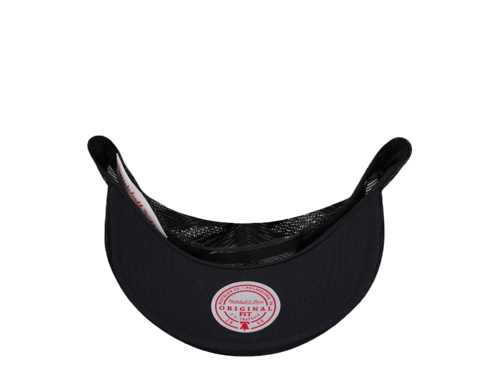 Mitchell & Ness Utah Jazz Times up Black Cord Hardwood Classic Trucker Snapback Gorra