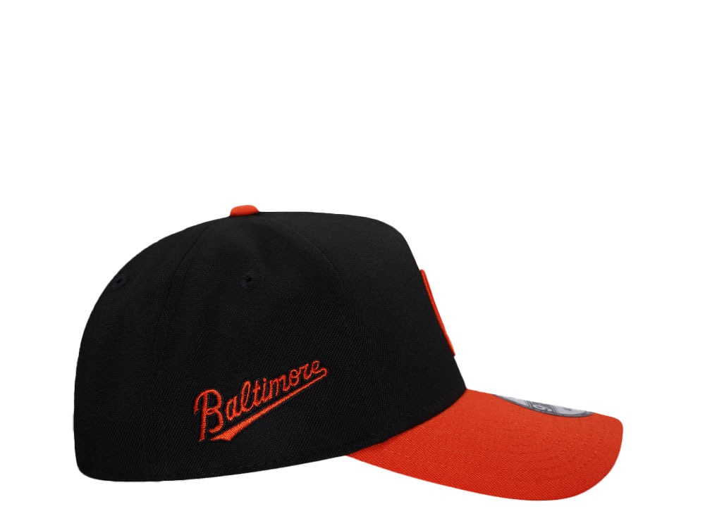 New Era Baltimore Orioles Black Two Tone 9Forty A Frame Snapback Gorra