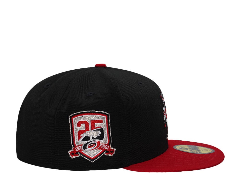 New Era Carolina Hurricanes 25th Anniversary Black Two Tone Edition 59Fifty Fitted Gorra