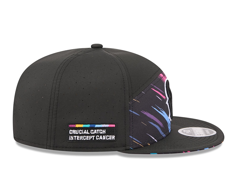 New Era Houston Texans Crucial Catch 2026 Black Edition 9Fifty Split Panel Snapback Gorra