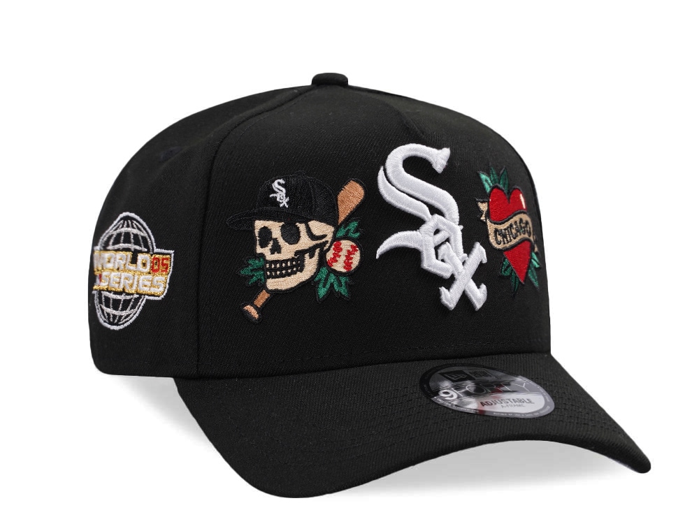 New Era Chicago White Sox World Series 2005 Tattoo Black Prime Edition 9Forty A Frame Snapback Gorra